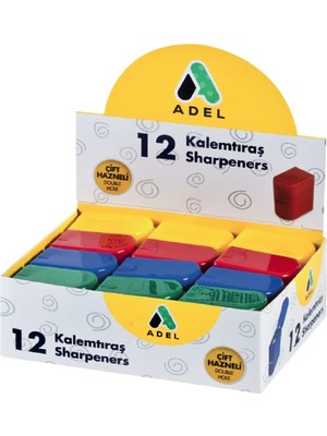 Adel 607 Kalemtıraş 4260607001 (Karışık Renk 1 Adet)