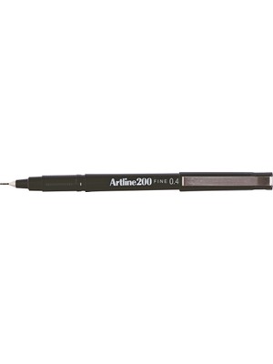 artline ek-200 fineliner ınce uçlu keçeli kalem 0.4 mm koyu kahverengi (12 li kutu)