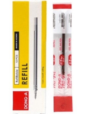  donga 211130 tükenmez kalem yedeği my jel kırmızı 12 li 211130 (1 paket 12 adet)
