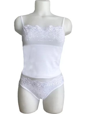 Modenya Brodeli Ip Askılı Bikini Takım 2112