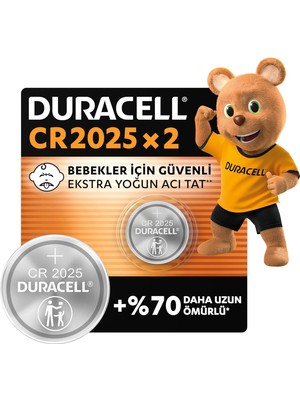 Duracell 2025 2'li Düğme Pil - 3 Volt