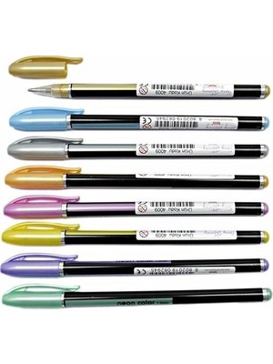 Taros Unick Color Metalize Jel Tükenmez Kalem 4441 (48 Li Paket)