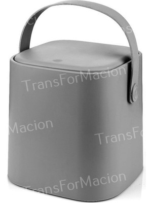 PremiumPort Pratik ve Şık 4 Lt Iç Kovalı Tutma Saplı Mutfak Çöp Kutusu