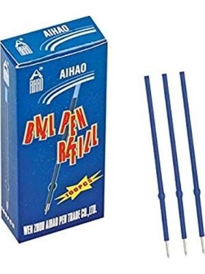 Aihao Tükenmez Kalem Yedeği Mavi B107-20 100 Lü (1 Paket 100 Adet)