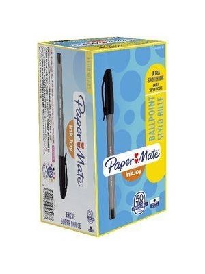  papermate ınkjoy 100 tükenmez kalem m. siyah 50 li s0957120 (1 paket 50 adet)