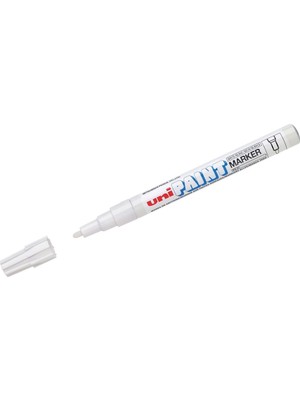 Uni-Ball Px-21 Markör Boyama Kalemi Paint Marker 0.8-1.2 Mm Beyaz (12 Li Kutu)