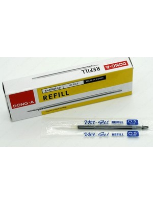  donga 211120 tükenmez kalem yedeği my jel mavi 12 li 211120 (1 paket 12 adet)