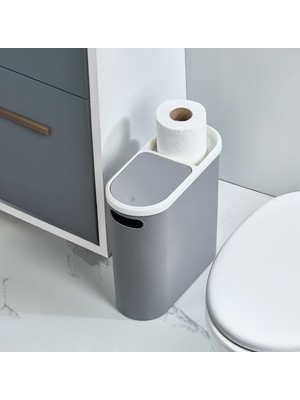 PremiumPort Dar Tasarım Çöp Kovası 10 Litre, Banyo ve Mutfak Için Şık ve Pratik