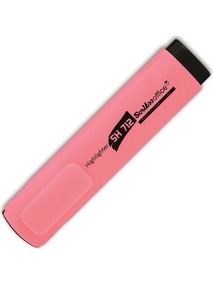 Scrikss Sh-712 Fosforlu Kalem Pastel Pembe 12 Li (1 Paket 12 Adet)
