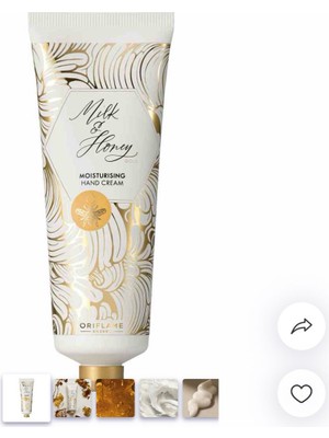 Oriflame Milk & Honey Gold 75 ml Nemlendirici El Kremi Doğal İçerik ve Hızlı Emilim Özellikleriyle