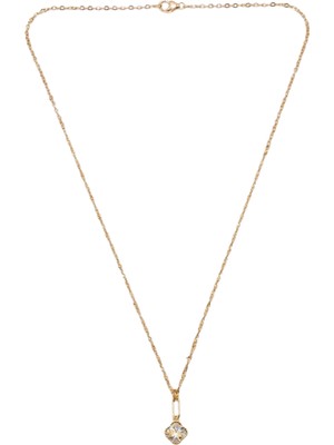 Lesperas 14 Ayar Altın 1.60 Gram Yoncalı Kolye