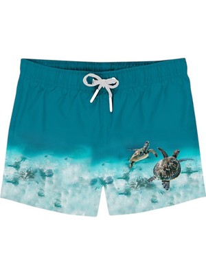 Slipstop Caretta Short Yeşil Çocuk Mayo