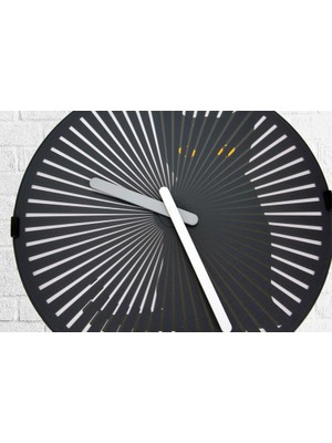 Elwes Saat Hareketli Kedi Sesli Duvar Saati Kedili Dekoratif Hediyelik