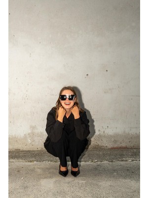 Vor Nişantaşı Kadın  Tasarım Asimetrik Çıt Çıt Düğmeli Gömlek