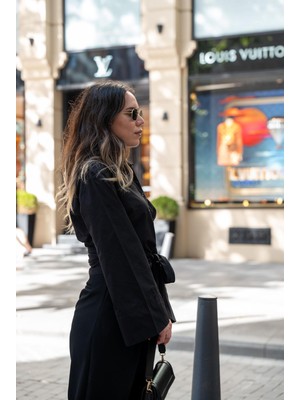 Vor Nişantaşı Kadın Tasarım  Önden Bağlamalı Fiyong Gömlek