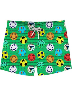 Slipstop Yamal Short Yeşil Çocuk Mayo
