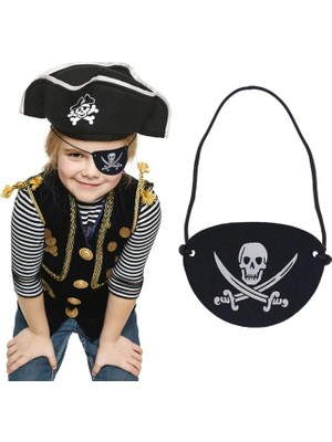 Die Grup  Ithal Vinleks Deri Korsan Göz Bandı - Lastikli &amp; Yumuşak