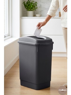 PremiumPort Siyah 27 Litre Banyo ve Otel Çöp Kutusu, Geri Dönüşüm Kutusu