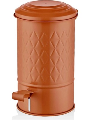 PremiumPort Şık ve Kullanışlı 24 Lt Terracota Çöp Kovası, Pratik Depolama Sağlar