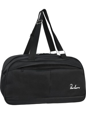 Elwes Askılıklı Spor El Valizi Büyük El Çantası Siyah