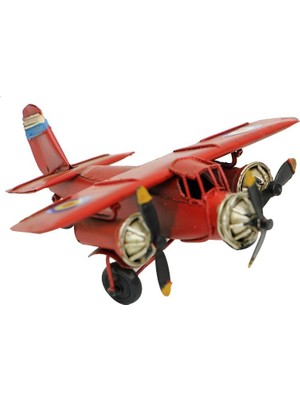 Elwes Dekoratif Metal Uçak Vintage Biblo Dekoratif Ev Ofis Hediyelik