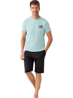 Modenya Erkek Pijama Şortlu Takım AR3672