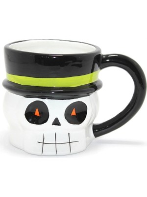 Die Grup  Centilmen Iskelet Figürlü 3D Kabartmalı Kupa Bardak ALK4898