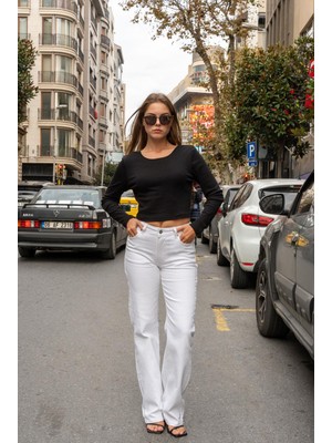 Vor Nişantaşı Kadın Sırtı Dekolteli Uzun Kollu Bluz