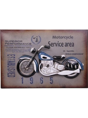 Elwes Motorsiklet Tablo Pano Vintage Dekoratif Ev Ofis Hediyelik