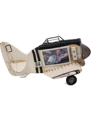 Elwes Uçak Çerçeve Vintage Dekoratif Ev Ofis Hediyelik