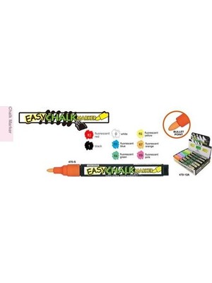 Marvy Sıvı Tebeşir Markör Kalem Fosforlu Sarı