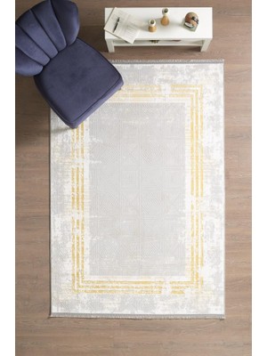 Red Halı Şık ve Modern Polyester Saçaklı Gold Pamuk Halı Salon Oturma Odası Yolluk Mutfak Koridor Halısı