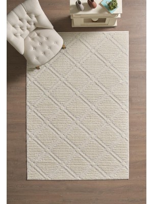 Red Halı Iskandinav Dokuma Bukleli Krem Jüt Taban Halı Salon Mutfak Koridor Yolluk Modern Halı