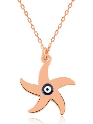 Elwes 925 Ayar Gümüş Deniz Yıldızı Kadın Gümüş Kolye