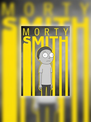 Tugo A4 Boyutunda Metal Morty Smith Tablosu
