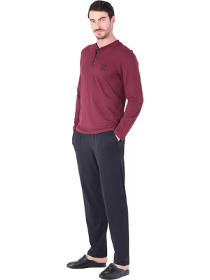 Modenya Damat 221001 Uzun Kol Pijama Takımı