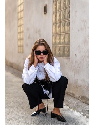 Vor Nişantaşı Kadın Tasarım Asimetrik Kesim Ip Saçaklı Yelek