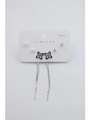 Die Grup Çoklu Set Küpe - Gümüş