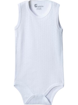 Die Grup Beyaz Askılı Body Zıbın 2-7 Yaş Çocuklar Için (1 Adet) Alttan Çıtçıtlı Özel Gereksinimli-D