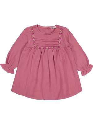 Civil Girls Roba Çiçekli 2-5 Yaş Elbise - Pembe