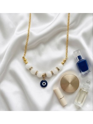 Lumea Mama Sedef Doğal Taş Nazar Boncuklu Kolye💫🧿