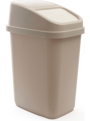 PremiumPort Bej Çöp Kovası 17 Lt, Şık ve Kullanışlı Tasarım, 1 Adet