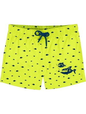 Slipstop Chucky Short Sarı Çocuk Mayo