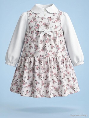 Civil Girls Fiyonklu 2-5 Yaş Elbise - Pembe