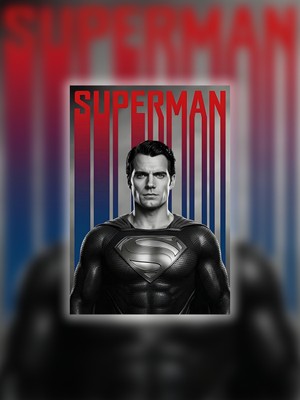 Tugo A4 Boyutunda Metal Superman Tablosu