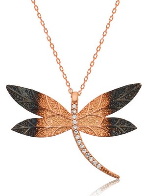 Elwes 925 Ayar Gümüş Yusufçuk Kadın Gümüş Kolye