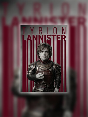 Tugo A4 Boyutunda Metal Tyrion Lannister Tablosu