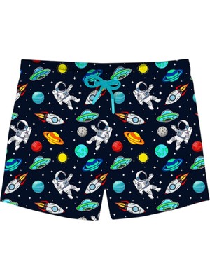 Slipstop Ellon Short Siyah Çocuk Mayo