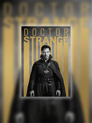 Tugo A4 Boyutunda Metal Doctor Strange Tablosu