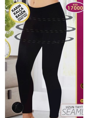 Die Grup Korseli Dikişsiz Iz Yapmaz Bayan Uzun Tayt 17000 Siyah